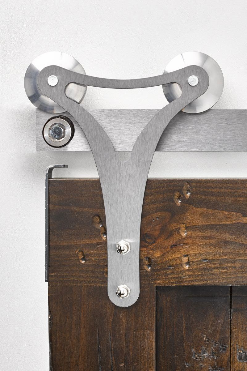 Contour Industrial Barn Door Hardware Kit Rustica Hardware